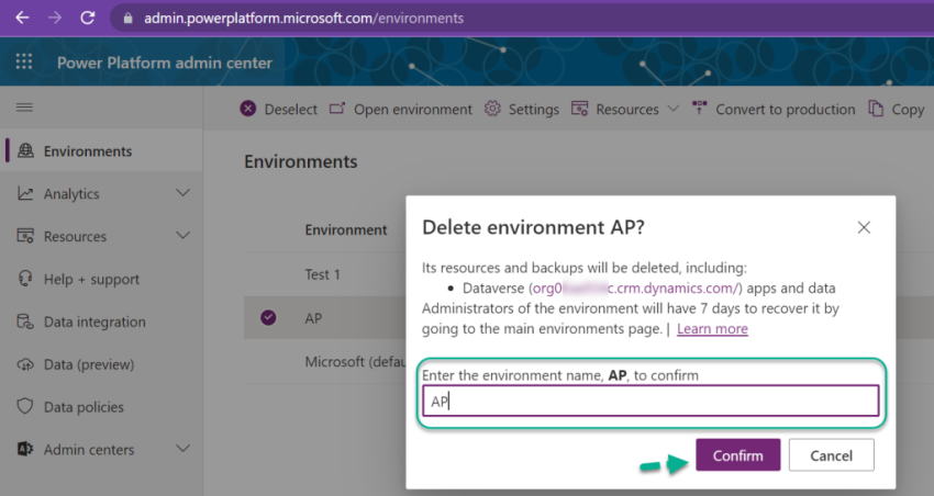 How to delete an unwanted CRM environment in Dynamics 365 CRM Online